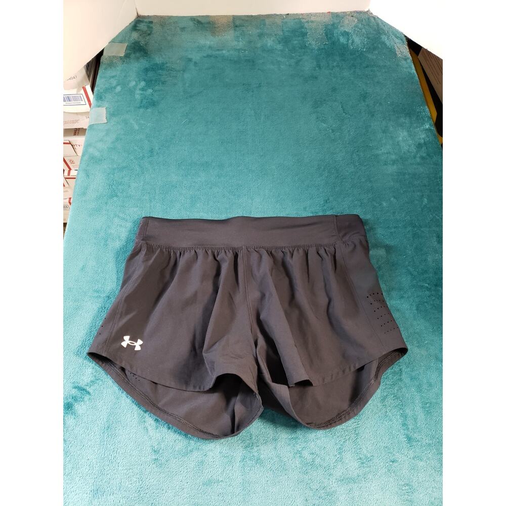 Under Armour Shorts Size Large Womens Black Stretch Yoga Running Marathon Race